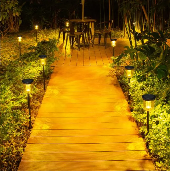 Solar Pathway Lights Outdoor, Solar Powered Garden Lights, Waterproof LED Path Lights for Patio, Lawn, Yard and Landscape- (Cold White) … …